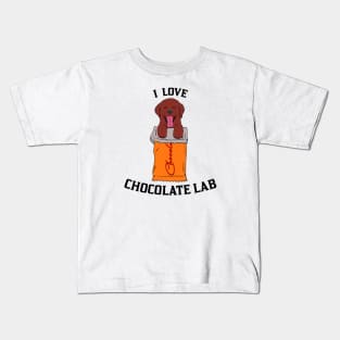 Chocolate Lab Kids T-Shirt